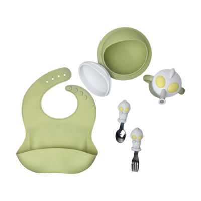 comprare Il personaggio dei cartoni animati modella il bambino il cucchiaio della ciotola che della busbana francese del silicone ha messo Bpa libero online manufacture