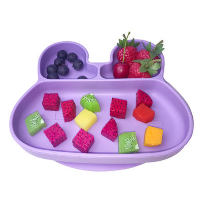 comprare Il bambino che alimenta a Bpa il piatto libero di aspirazione ha personalizzato il commestibile di forma del coniglio online manufacture