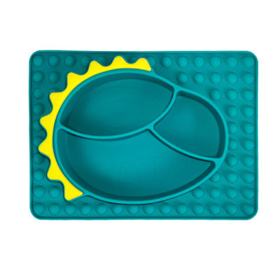 comprare Commestibile d'alimentazione del bambino della ciotola della piastrina di aspirazione del dinosauro del silicone dei bambini online manufacture
