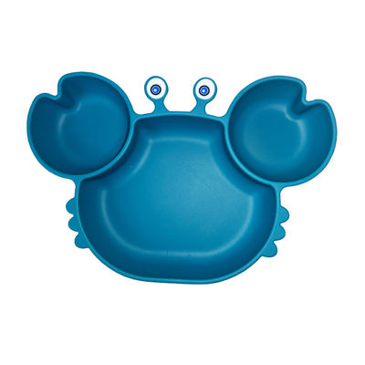 comprare Logo su ordinazione amichevole di Tray Set Food Grade Eco del bambino del silicone di forma del granchio online manufacture