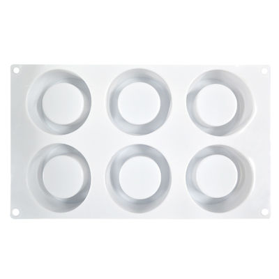 comprare Cavità fatte a mano su misura della muffa del dolce del silicone le 6 esaminano in controluce la forma per cottura online manufacture