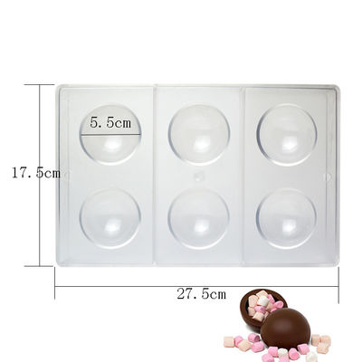 comprare La sfera rotonda della famiglia modella le muffe su ordine del cioccolato della muffa DIY del cioccolato online manufacture