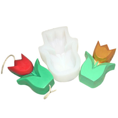 comprare Riutilizzabile flessibile di Tulip Candle Mold Cube Sculpture del silicone su misura online manufacture