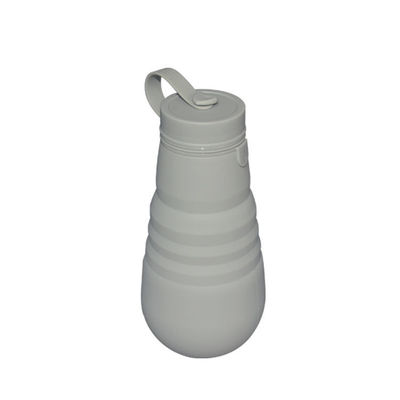 comprare Sport all'aperto di Grey Silicone Collapsible Drinking Bottle che piegano bottiglia di acqua 500ml online manufacture