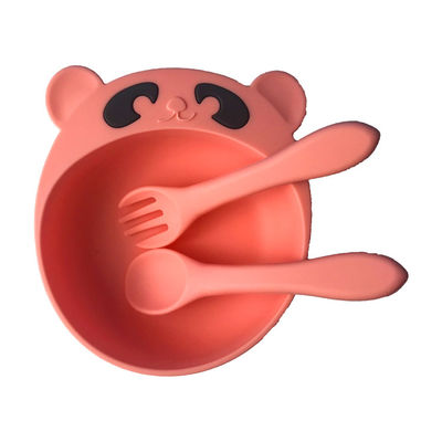 comprare Ciotola e cucchiaio portatili liberi del silicone di Panda Shape Baby Silicone Products BPA online manufacture