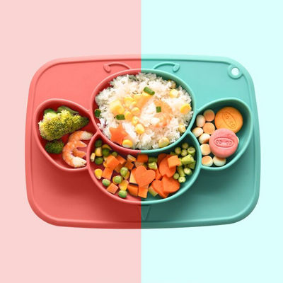 comprare Stoviglie dei bambini delle terrecotte del silicone del bambino del piatto dei piatti delle stoviglie dei bambini della tazza di aspirazione antislittamento online manufacture