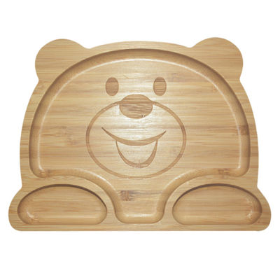 comprare MHC Silicio Diviso Suczione Cucina Bambini Alimenti in legno Cottole in bambù Piatto di silicone per bambini online manufacture