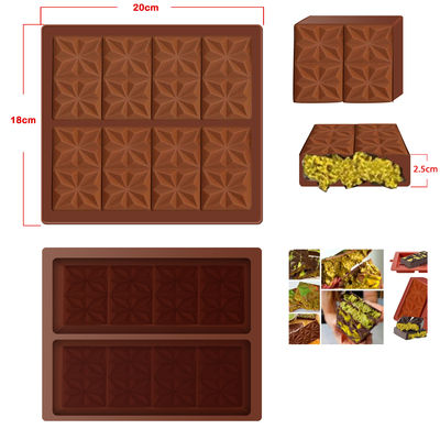 comprare MHC Custom Deep Small Dubai Chocolate Silicone Mould, Dubai Chocolate Bar Silicone Mould online manufacture