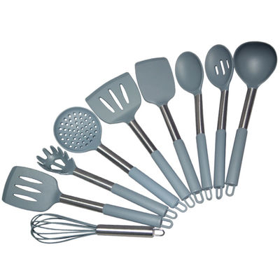 L'utensile di Gray Silicone Spatula Kitchenaid Cookware di 12 pezzi ha messo su misura