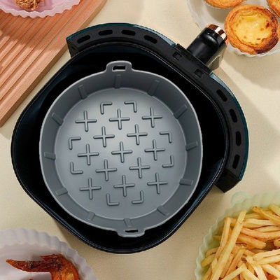 Canestro riutilizzabile del silicone dell'alimento della cucina dello strumento di pulizia dell'aria della friggitrice delle fodere facili sicure del vaso