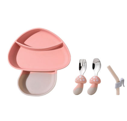 ISO9001 ha approvato il fungo che rassodato d'alimentazione della piastrina del bambino del silicone la carota modella BPA libero