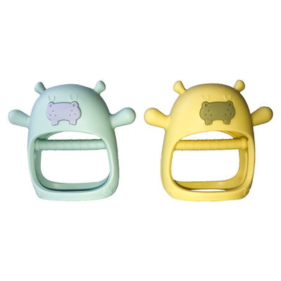 Il bambino Teether del silicone ha personalizzato l'ippopotamo mai non cade Diy Bpa fatto a mano libero