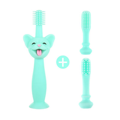 Forma capa mettere i denti del silicone dei giocattoli dello spazzolino da denti del maiale infantile del commestibile