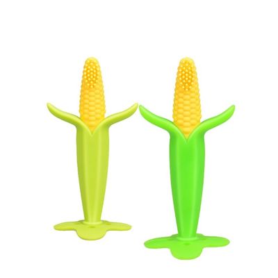 Il cereale modella lo spazzolino da denti infantile Teether del silicone del bambino mettere i denti unisex di Teether