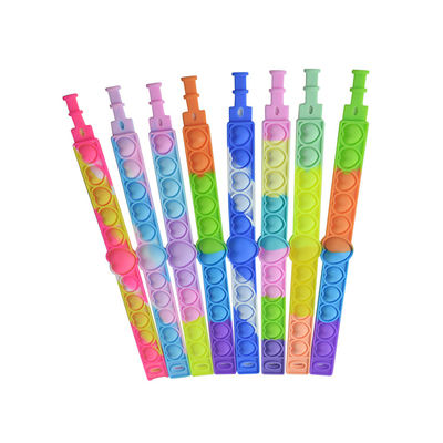 Toy Decompression Pop Bubble Bracelet educativo dei bambini del silicone