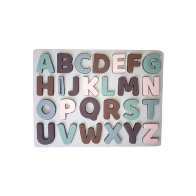 Puzzle mobili della lettera dei giocattoli educativi in anticipo non tossici del silicone per i bambini