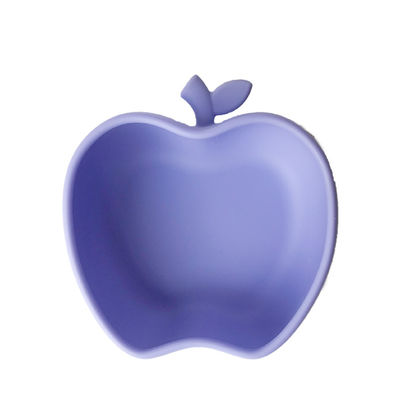 Ciotola Eco di autoalimentazione di Tray Apple Shape Food Grade del bambino del silicone di aspirazione amichevole
