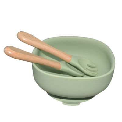 Forma rotonda Bpa di nuovi arrivi di Tray Silicone Bowl Baby Customized del bambino del silicone libero con il cucchiaio