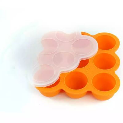 9 piastrina d'alimentazione di aspirazione libera di Tray Half Sphere BPA del bambino del silicone delle cavità