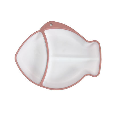 Il pesce moderno ha modellato gli utensili d'alimentazione del bambino del silicone dei piatti di cena su misura