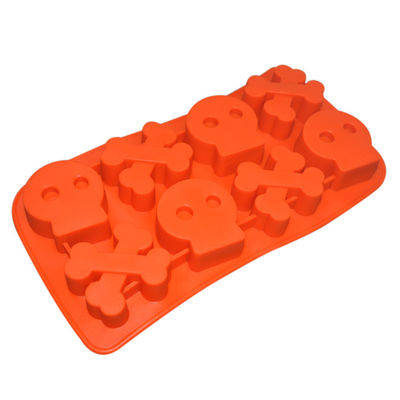 La muffa arancio del dolce del silicone del fondente ha personalizzato le dimensioni sostenibili per decorare