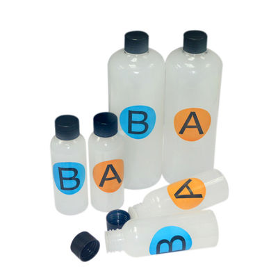 Liquido trasparente della gomma di silicone 2 parti di piccolo della bottiglia di aliquota commestibile