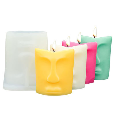 Il silicone della candela del viso umano modella la muffa riutilizzabile della candela dell'anti strappo amichevole di Eco