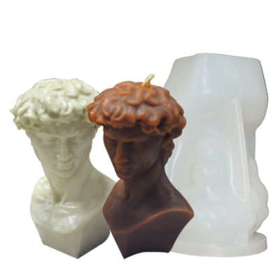 Le muffe fatte a mano della candela di David Figure Silicone Candle Mold 3D DIY non attaccano