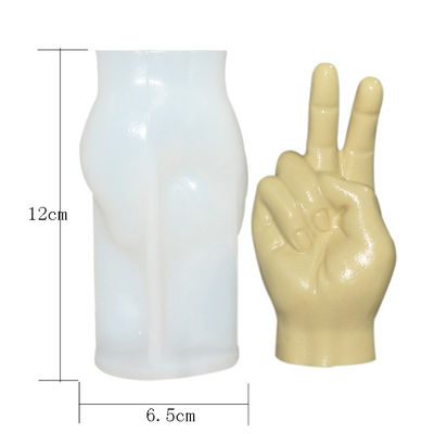 la candela della gomma di silicone della statua di 6.5*5.5*12Cm modella 130G su ordinazione più la dimensione