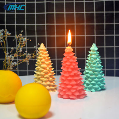 Il pino riutilizzabile della muffa della candela del silicone modella su misura per la decorazione del dolce