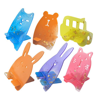 Le muffe del silicone per la resina variopinta mobile del modello del fumetto del supporto 9pcs modella i gioielli a resina epossidica