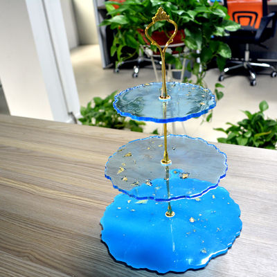 3 strati di silicone del sottobicchiere della resina modella la decorazione del dolce intorno alla muffa del sottobicchiere