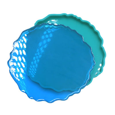 Sottobicchiere flessibile dell'epossiresina di forma irregolare della muffa della resina di silicone
