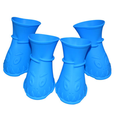 L'animale domestico su misura del silicone di forma fornisce le scarpe sostenibili immagazzinate del cane del silicone
