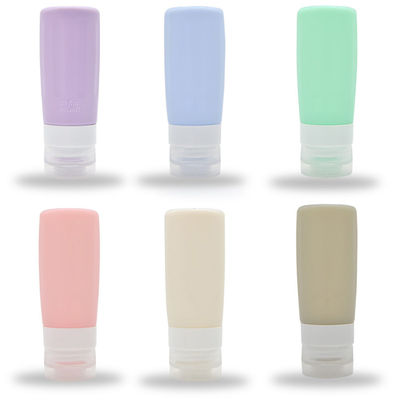 Il silicone su ordinazione sostenibile del campo 60ml della bottiglia di acqua del silicone di viaggio ha spaccato le bottiglie
