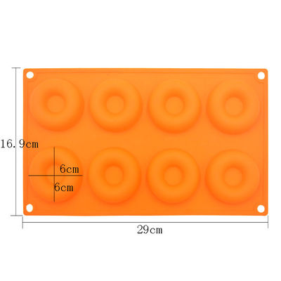 8 il dolce del silicone della cavità 3D modella la ciambella modella le muffe su ordine del sapone