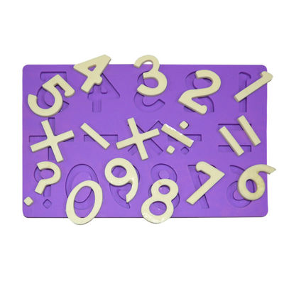 Progettazione multifunzionale di matematica della muffa del fondente del silicone di forma di numero