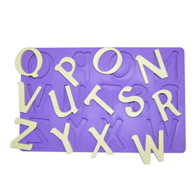 Gli utensili di cottura del silicone hanno personalizzato la muffa di forma dell'alfabeto degli strumenti della decorazione del dolce per il fondente
