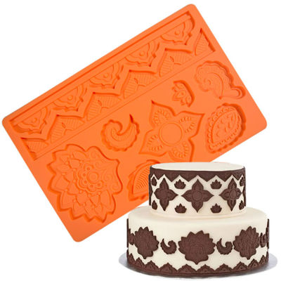 Il dolce bollente degli utensili del silicone di DIY foggia il pizzo Mat Sustainable del silicone del fondente