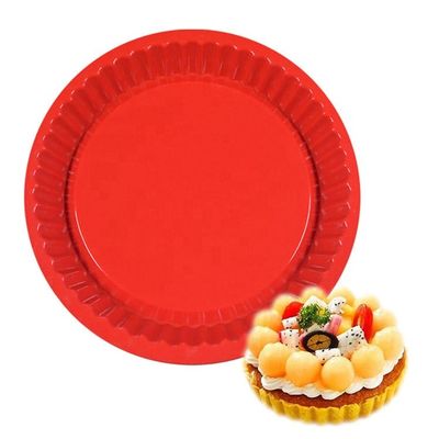 Pizza di gomma sicura Pan Food Grade del silicone non di microonda a 4-9 pollici del bastone