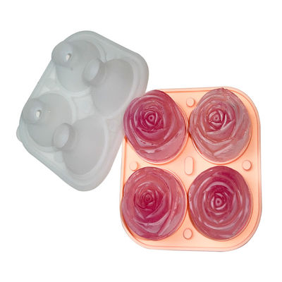 cavità del commestibile della muffa del silicone di 3D Rose Shaped Ice Cube Tray 9