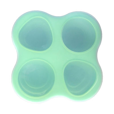 4 vassoi di conservazione in congelatore degli alimenti per bambini dello strumento della cucina del silicone delle cavità con il coperchio