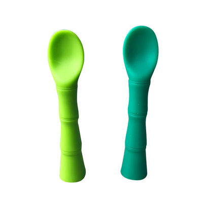 Il cucchiaio di bambù di BPA del bambino dei prodotti liberi normali del silicone ha personalizzato le dimensioni