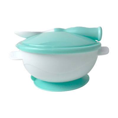 La ciotola libera del bambino del silicone di BPA con il cucchiaio ha personalizzato pranzare dei bambini