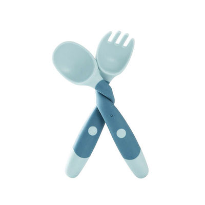 Cucchiaio del silicone del bambino e pianura d'alimentazione della forcella BPA pieghevole Eco libero amichevole