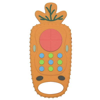 Giocattolo telecomandato del bambino di Teether MHC della carota della dentatura del silicone