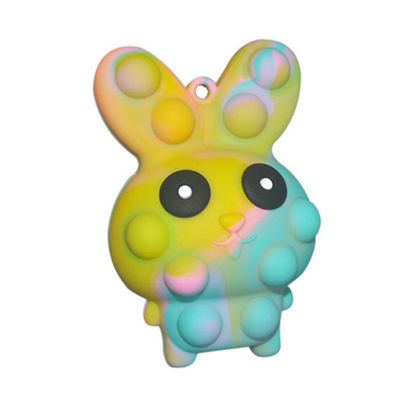 Uovo di Pasqua Bunny Pop It Toy, schiocco che morbido di rimbalzo del silicone dell'occhio di pizzico gioca