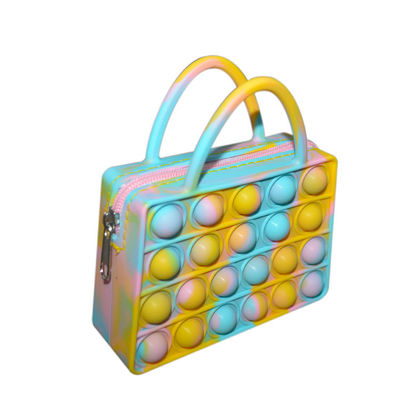 Borsa a catena sveglia di schiocco della borsa del silicone per il fumetto Mini Kids Fidget di modo della bambina DIY