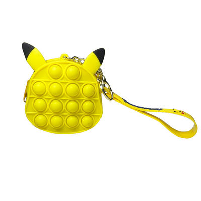 Funzione della borsa della moneta del silicone del pioniere del roditore della chiusura lampo di Mini Soft Wallet Kid Gift multi