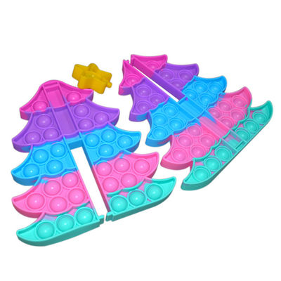 il grande albero di Natale della tintura del legame 3D si irrita regalo di Toy Cute Anxiety Popper Game per il bambino